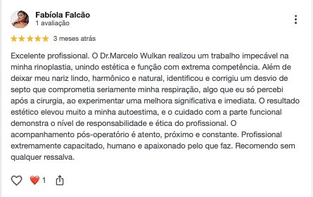 Depoimento de paciente