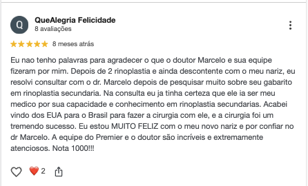 Depoimento de paciente