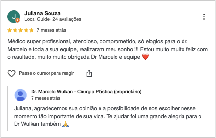 Depoimento de paciente