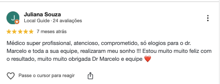 Depoimento de paciente