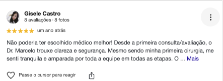 Depoimento de paciente